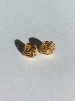 18ct yellow gold knot earrings