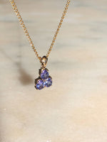 10ct gold tanzanite pendant